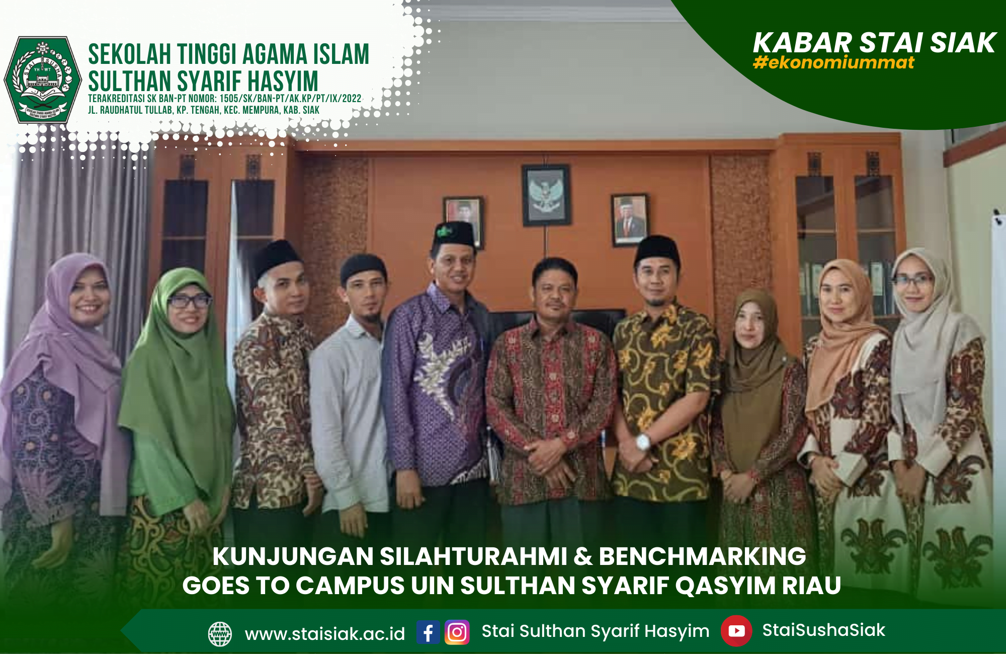 Kunjungan Benchmarking Goes To Campus UIN Sulthan Syarif Qasyim